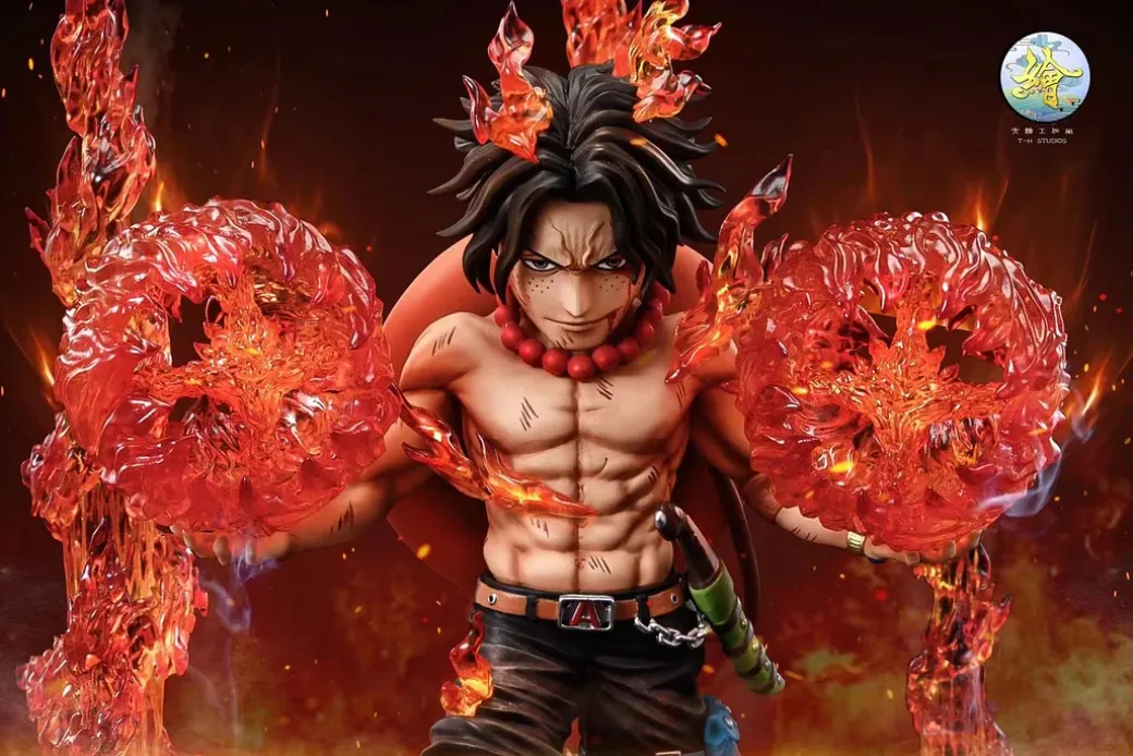 Advent of the Entei Portgas D. Ace with LED - ONE PIECE Resin Statue - T-H Studios