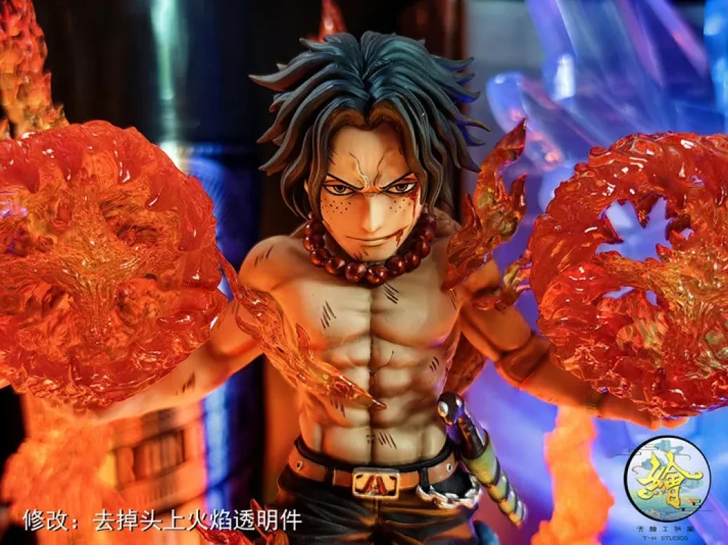 Advent of the Entei Portgas D. Ace with LED - ONE PIECE Resin Statue - T-H Studios