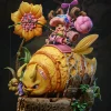 Adventure in Forest Tony Tony Chopper & Yellow Worm - ONE PIECE Resin Statue - MJ Studio