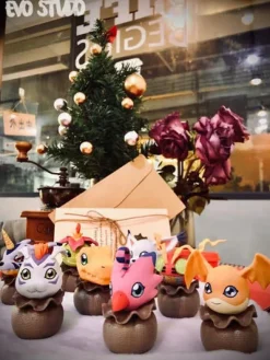 Agumon/ Gabumon/ Piyomon/ Tentomon/ Palmon/ Gomamon/ Patamon/ Tailmon - Digimon Resin Statue - EVO Studios