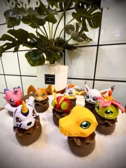 Agumon/ Gabumon/ Piyomon/ Tentomon/ Palmon/ Gomamon/ Patamon/ Tailmon - Digimon Resin Statue - EVO Studios