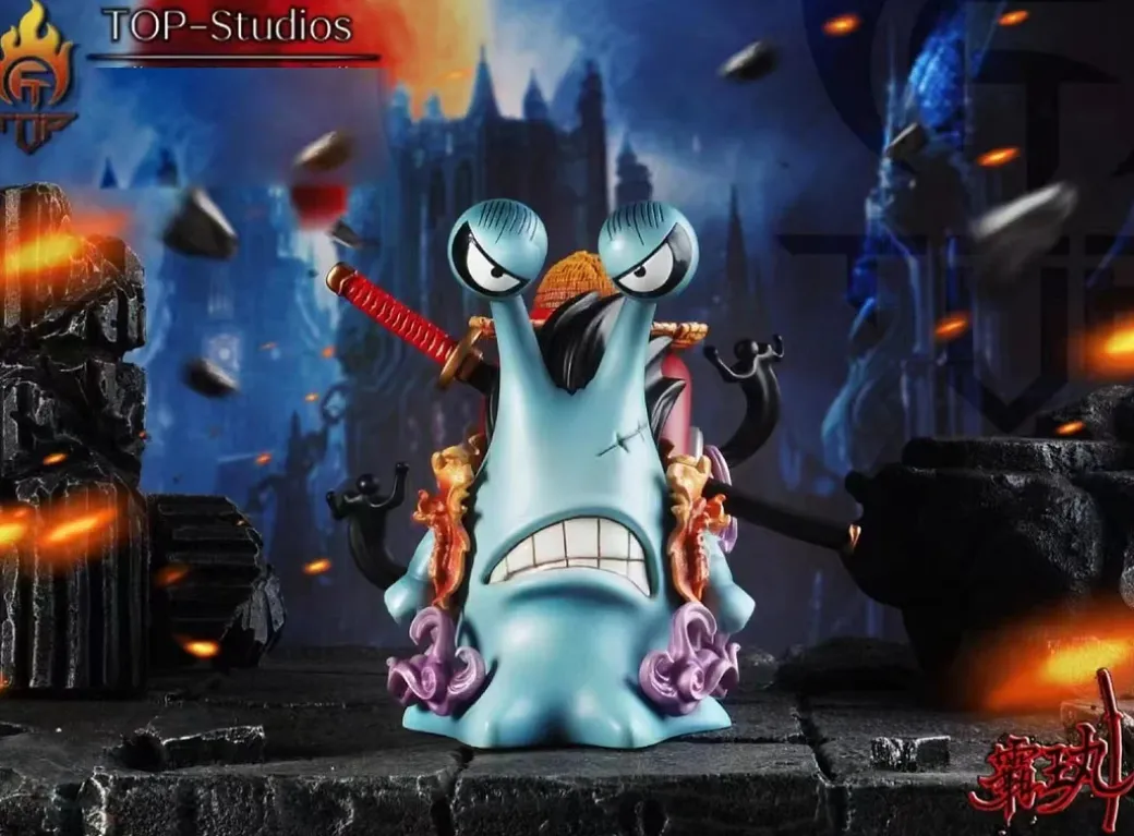 Akainu/ Sakazuki, Nightmare Luffy, Young Whitebeard/ Edward Newgate, Wanderer Aokiji/ Kuzan's DenDen Mushi - ONE PIECE Resin Statue - TOP-Studios