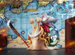 Akainu/ Sakazuki, Nightmare Luffy, Young Whitebeard/ Edward Newgate, Wanderer Aokiji/ Kuzan's DenDen Mushi - ONE PIECE Resin Statue - TOP-Studios