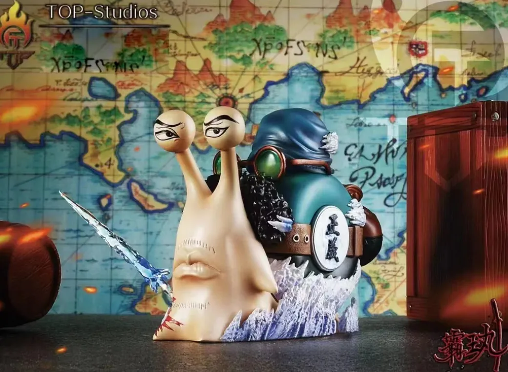 Akainu/ Sakazuki, Nightmare Luffy, Young Whitebeard/ Edward Newgate, Wanderer Aokiji/ Kuzan's DenDen Mushi - ONE PIECE Resin Statue - TOP-Studios