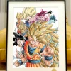 All Forms of Son Goku Decorative Painting - Dragon Ball - Xingkong Studio
