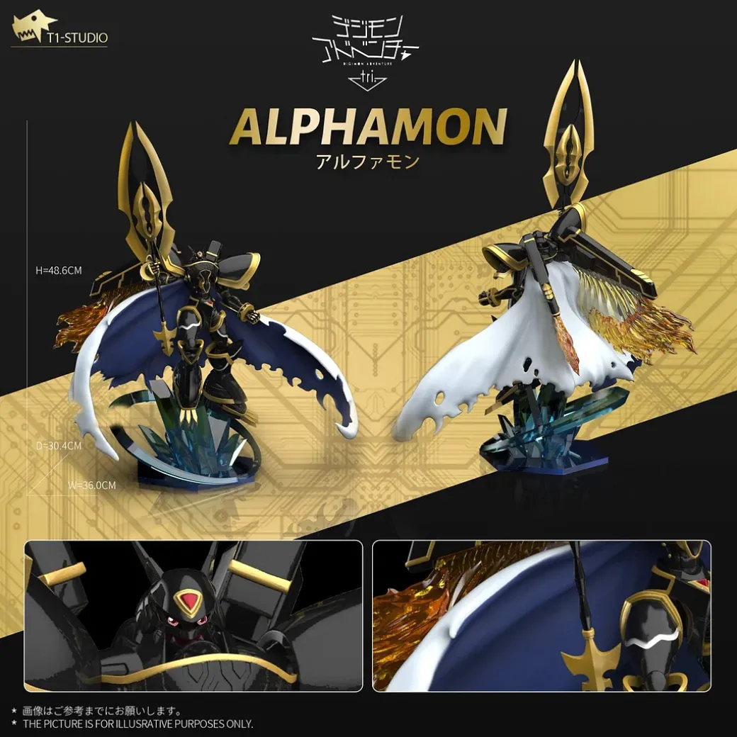 Alphamon: Ouryuken - Digimon Resin Statue - T1 Studio