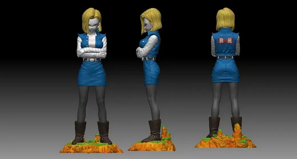 Android 17 & Android 18 - Dragon Ball Resin Statue - MoGai Studio