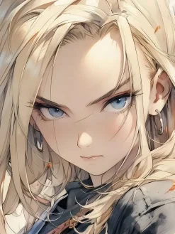 Android 18 Decorative Painting - Dragon Ball - Xingkong Studio