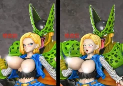 Android 18 VS Cell - Dragon Ball Resin Statue - FB Studio