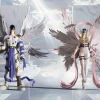 Angewomon & Angemon - Digimon Resin Statue - LD Studio