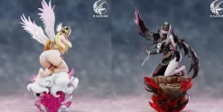 Angewomon & Lady Devimon - Digimon Resin Statue - YinYuan Studios