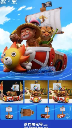 Animal Cosplay Series Mini Thousand Sunny & Animal Team - ONE PIECE Resin Statue - JacksMake Studio