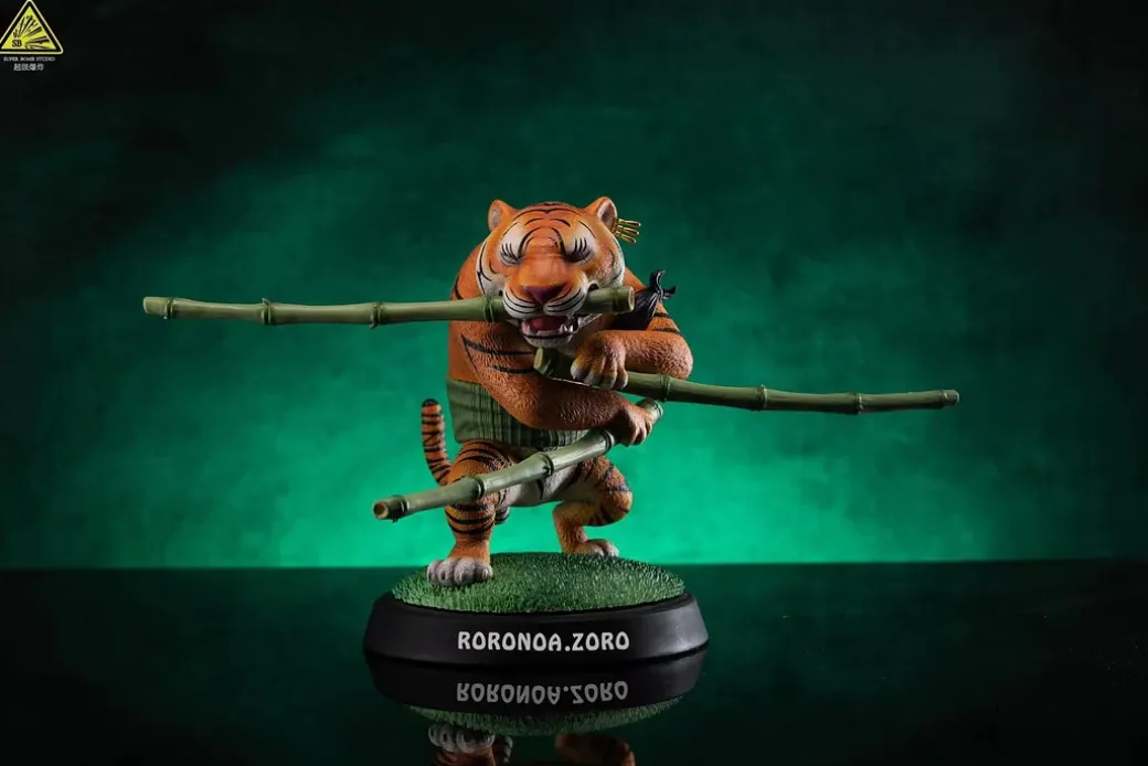 Animal Series 001 Tiger ver. Roronoa Zoro - ONE PIECE Resin Statue - Super Bomb Studio