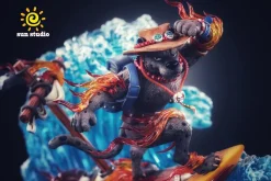 Animals Series Black Panther Portgas D. Ace - ONE PIECE Resin Statue - sun Studio
