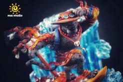 Animals Series Black Panther Portgas D. Ace - ONE PIECE Resin Statue - sun Studio