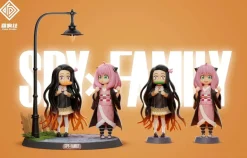 Anya Forger & Nezuko Kamado - SPY X FAMILY Demon Slayer: Kimetsu no Yaiba Resin Statue - Echo Studio