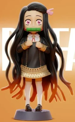 Anya Forger & Nezuko Kamado - SPY X FAMILY Demon Slayer: Kimetsu no Yaiba Resin Statue - Echo Studio