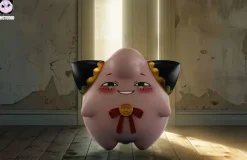 Anya Forger Cosplay Jigglypuff - SPY X FAMILY Pokemon Resin Statue - ZhengHuo Studio