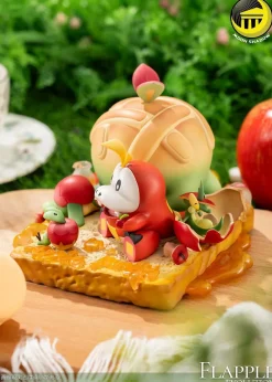 Apple Family Picnic Time Fuecoco & Applin & Flapple & Appletun - Pokemon Resin Statue - Moon Shadow Studios