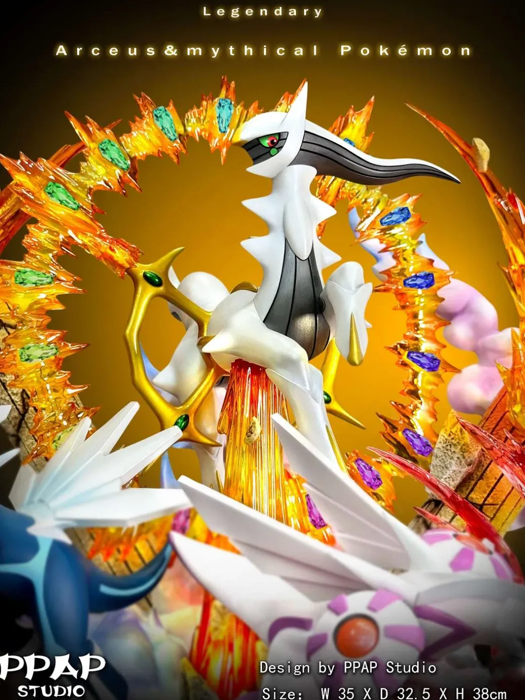 Arceus & Legendary Pokémon with LED - Pokemon Resin Statue - PPAP Studios