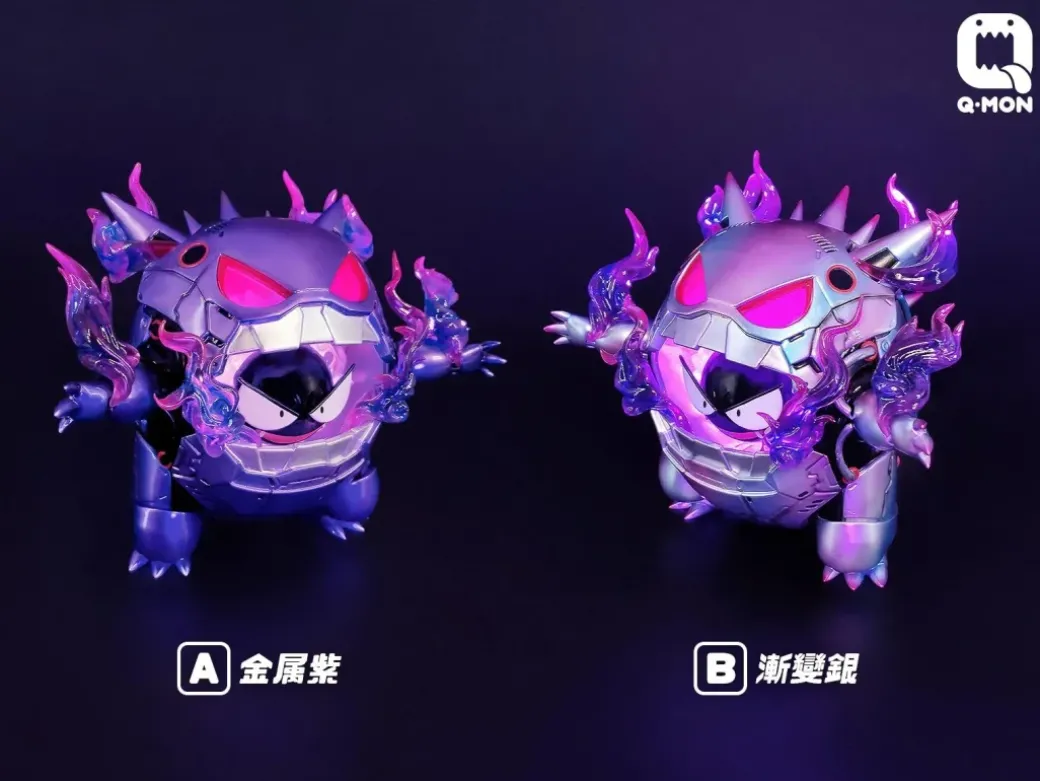 Armored Gengar with LED - Pokemon Resin Statue - Q-MON Studio