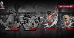 Armored Titan & Falco Grice's Jaw Titan Bust Statue With LED - Attack On Titan Resin Statue - GDC-Studio