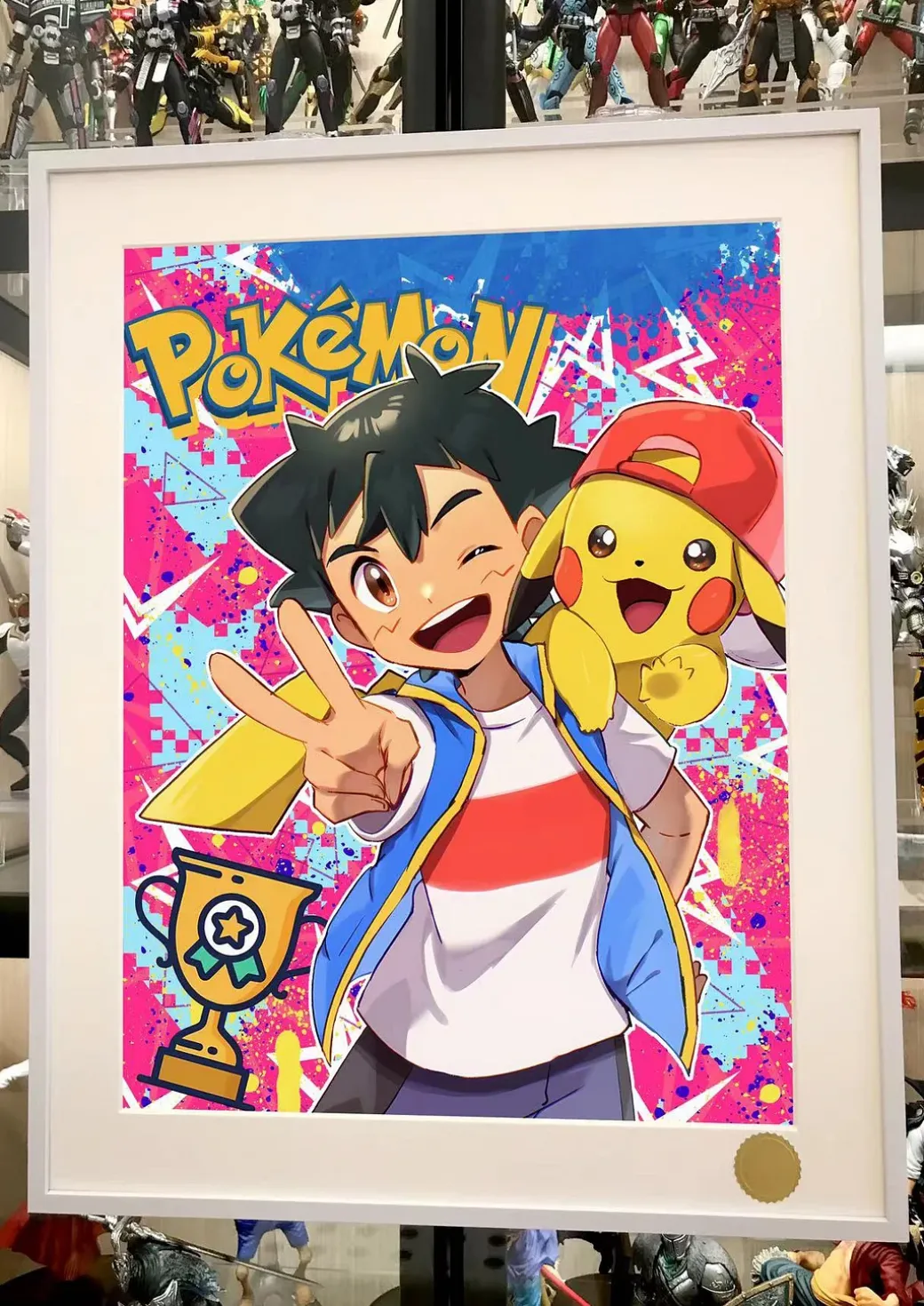Ash Ketchum & Pikachu Decorative Painting - Pokemon - Xingkong Studio