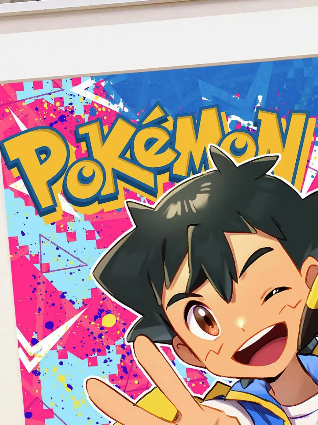 Ash Ketchum & Pikachu Decorative Painting - Pokemon - Xingkong Studio