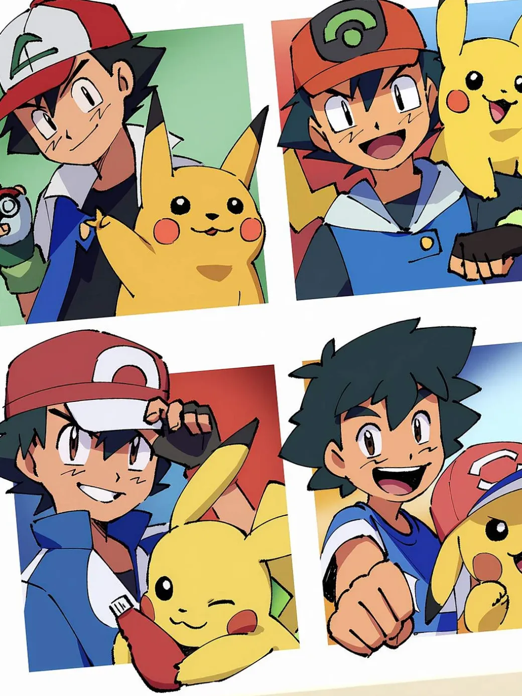 Ash Ketchum & Pikachu Decorative Painting - Pokemon - Xingkong Studio