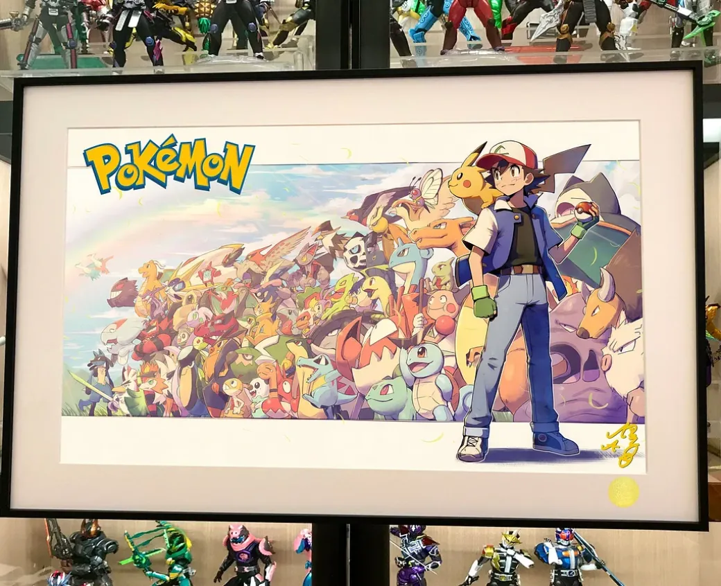 Ash Ketchum & Pokemons Decorative Painting - Pokemon - Xingkong Studio