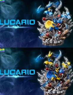 Ash Ketchum's Pokemon Series 001 Lucario - Pokemon Resin Statue - Rainbow Studio