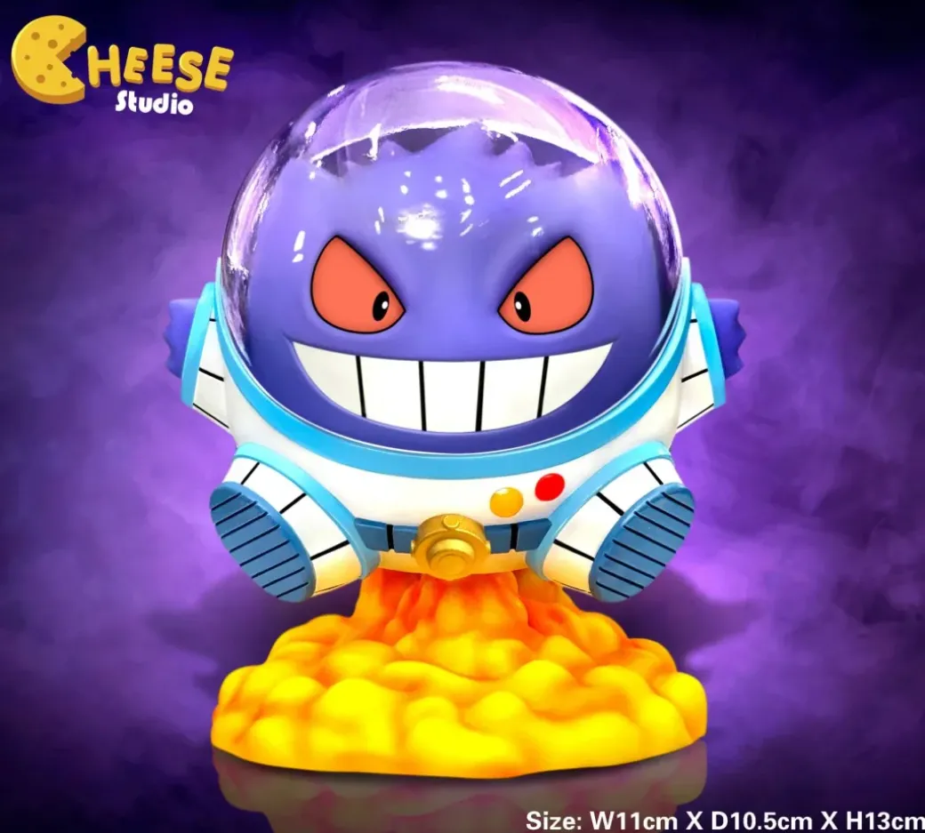 Astronaut Gengar - Pokemon Resin Statue - CHEESE Studio