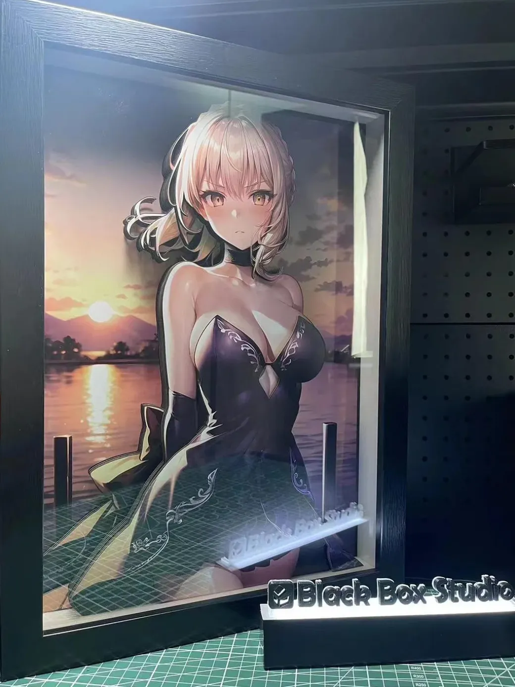 BA-013 & BBLG-006 Artoria Pendragon Alter 3D Decorative Painting - Fate/Grand Order - Black Box Studio
