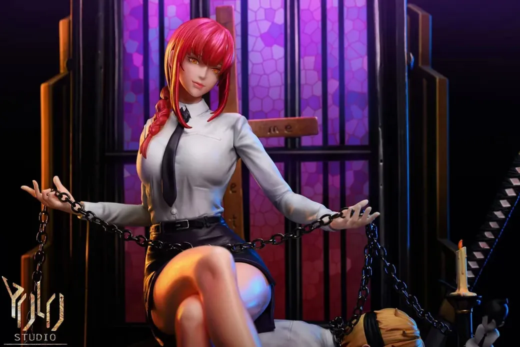 Bad Woman Series 02 Makima with LED - Chainsaw Man Resin Statue - YOLO Studios