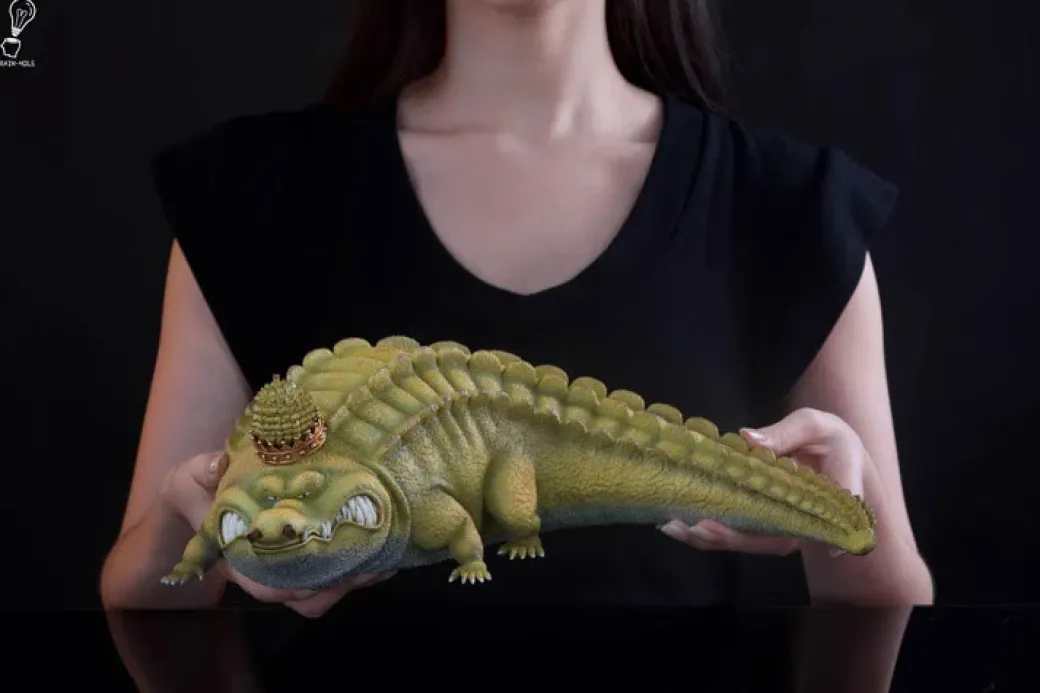 Banana Gator & Durian Gator - ONE PIECE Resin Statue - Brain Hole Studio