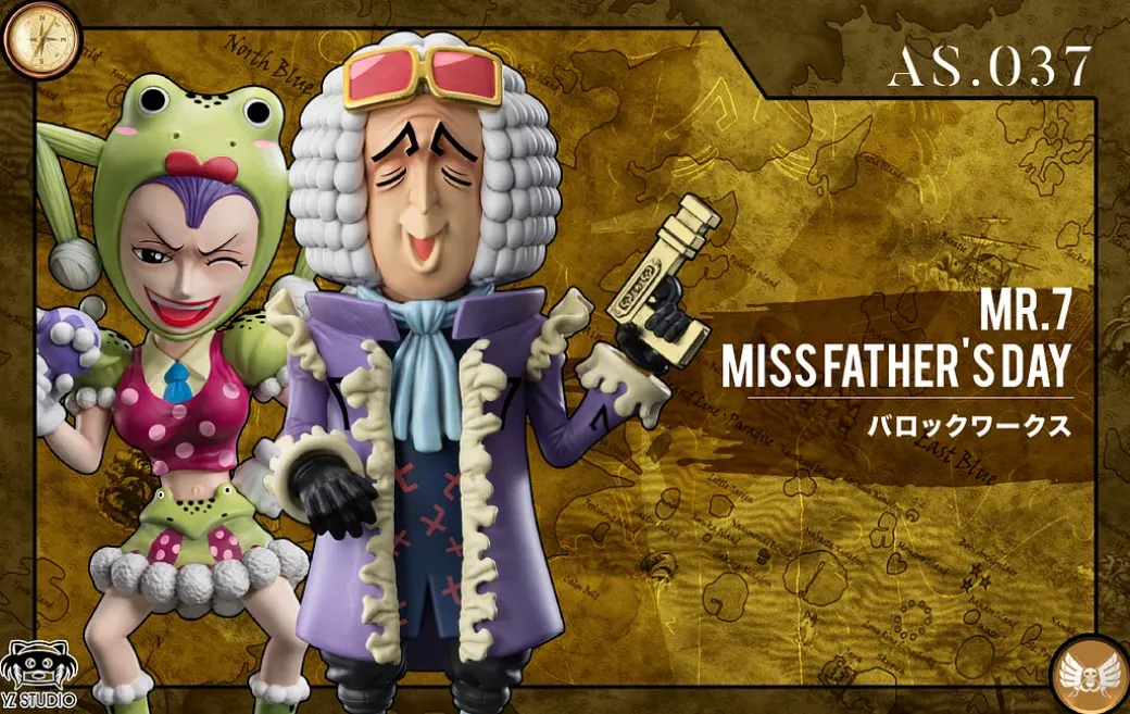 Baroque Works Mr. 7 & Miss Father's Day - ONE PIECE Statue - YZ Studios