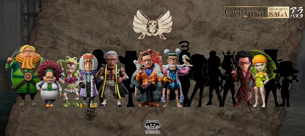 Baroque Works Mr. 7 & Miss Father's Day - ONE PIECE Statue - YZ Studios