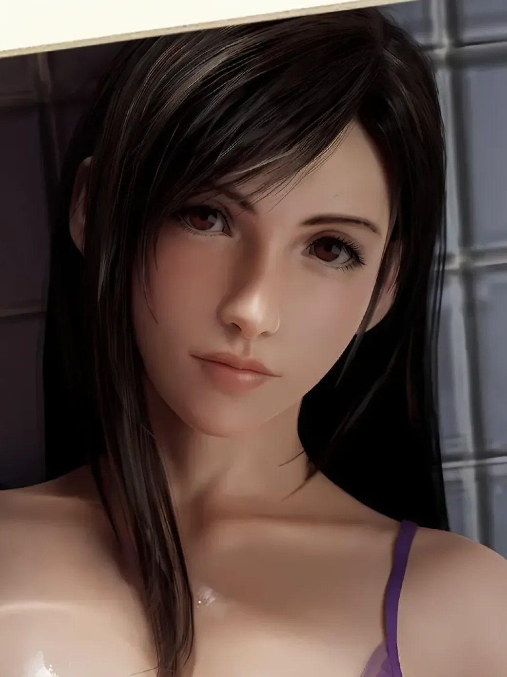 Bathroom Ver. Tifa Lockhart Decorative Painting - (FF7) Final Fantasy VII - Xingkong Studio