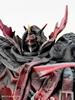 Battle Damaged Omegamon Zwart with LED - Digimon Resin Statue - MO Studio