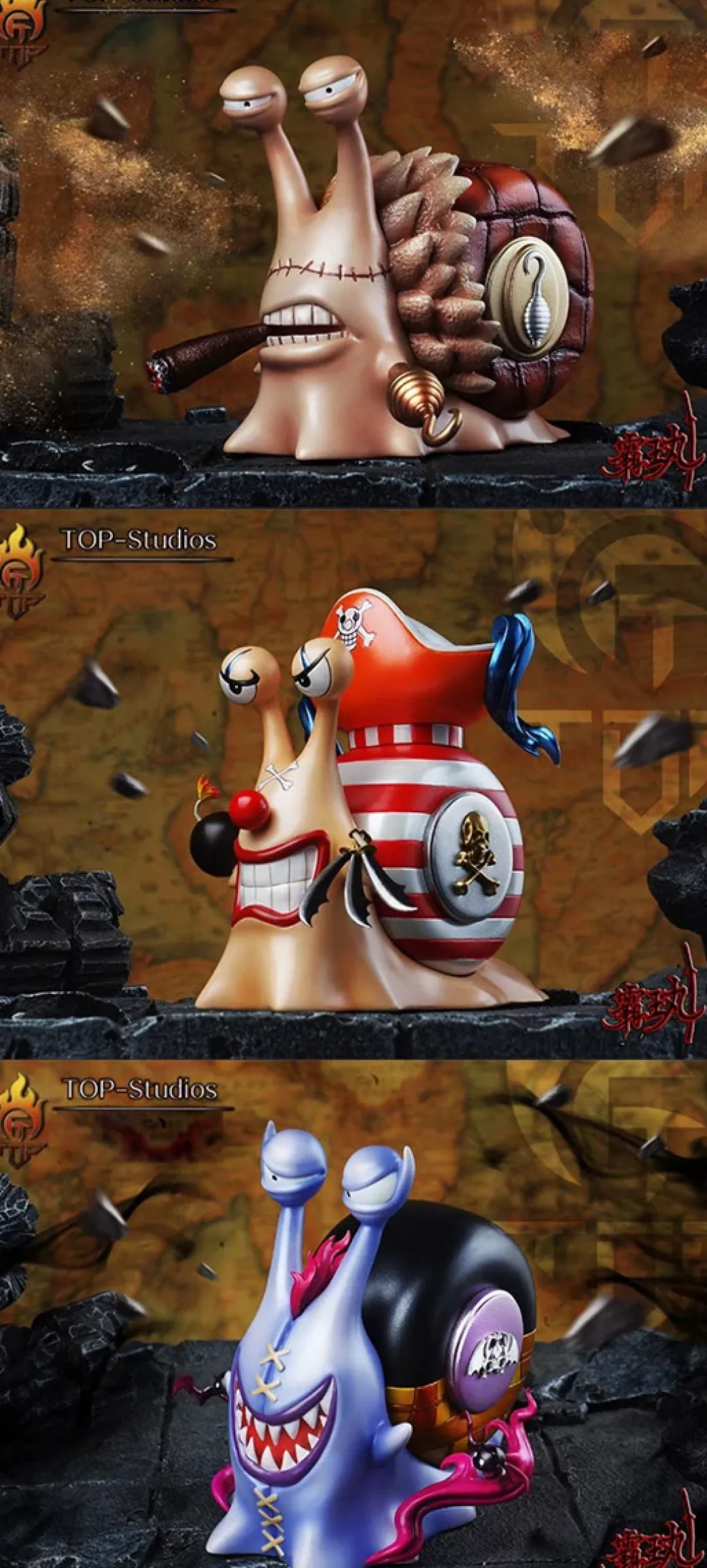 Battle Seven Warlords Series Den Den Mushi 03 - ONE PIECE Resin Statue - TOP-Studios
