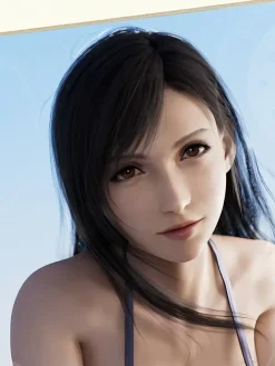 Beach Ver. Tifa Lockhart Decorative Painting - (FF7) Final Fantasy VII - Xingkong Studio