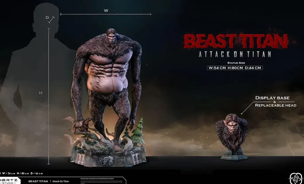 Beast Titan Zeke Yeager - Attack On Titan Resin Statue - Hertz Studio