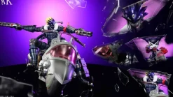 Beelzebumon with Motorcycle & Impmon with Motorcycle - Digimon Resin Statue - DMX Studios