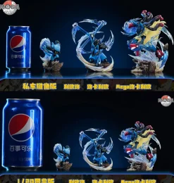 Big & 1/20 Scale World Zukan Lucario Family - Pokemon Resin Statue - Mega Studio