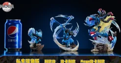 Big & 1/20 Scale World Zukan Lucario Family - Pokemon Resin Statue - Mega Studio