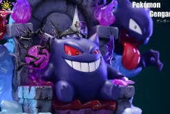 Big & 1/20 Scale World Zukan Throne Gengar Family - Pokemon Statue - sun Studio