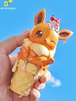 Big & Small Ice Cream Eevee - Pokemon Resin Statue - DM Studios