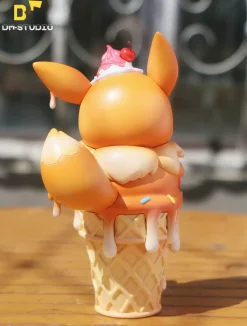 Big & Small Ice Cream Eevee - Pokemon Resin Statue - DM Studios