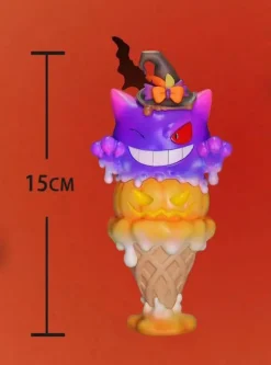 Big & Small Scale Halloween Pumpkin Ice Cream Gengar - Pokemon Resin Statue - Poker-Studios