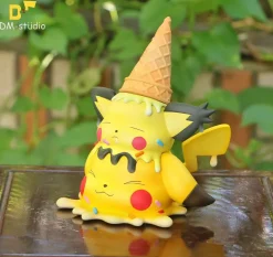Big & Small Scale Ice Cream Pichu & Pikachu - Pokemon Resin Statue - DM Studios